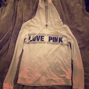 White Victoria’s Secret PINK brand hoodie
